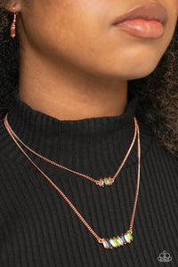 Paparazzi Easygoing Emeralds - Copper