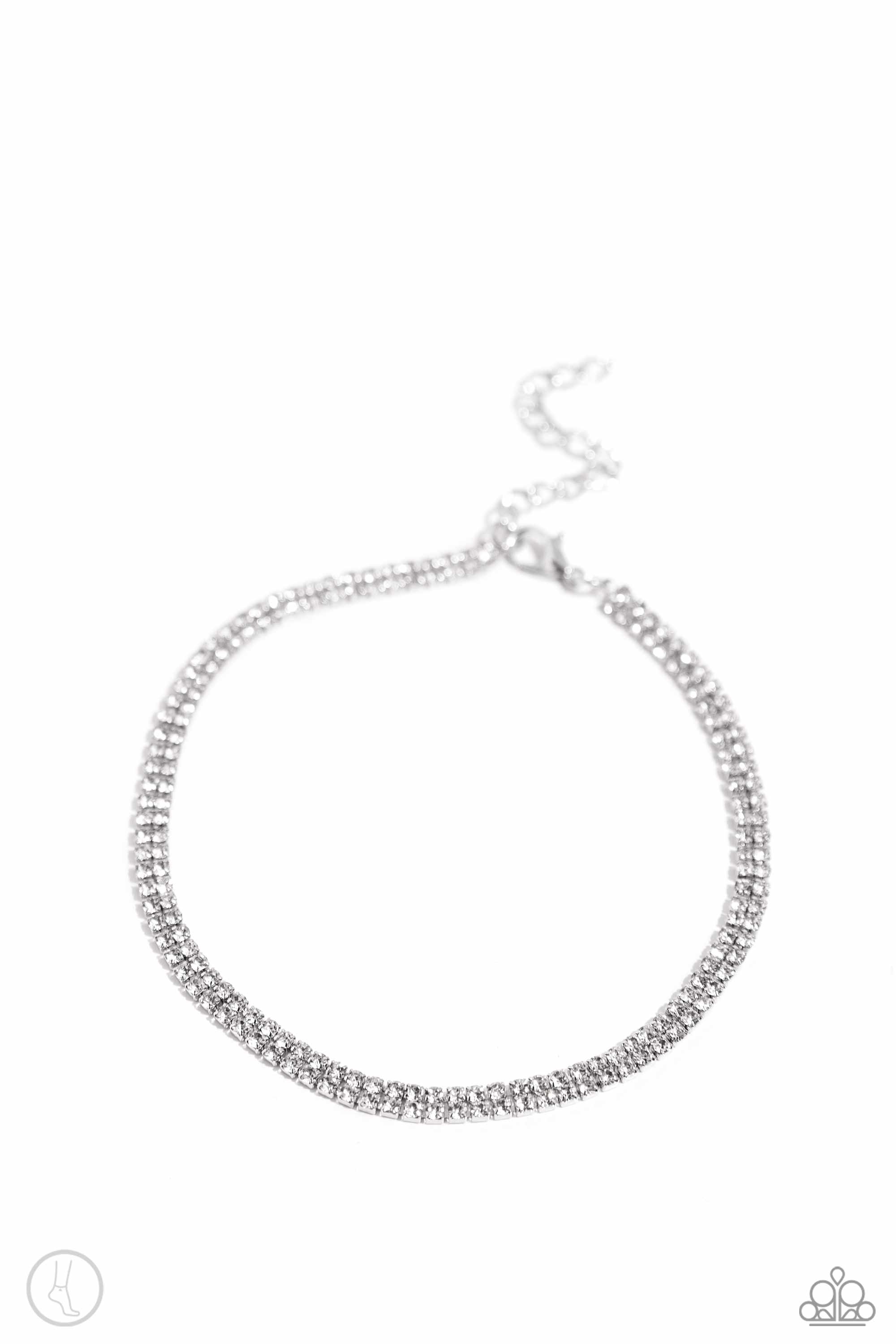 Paparazzi Adorable Anklet - White