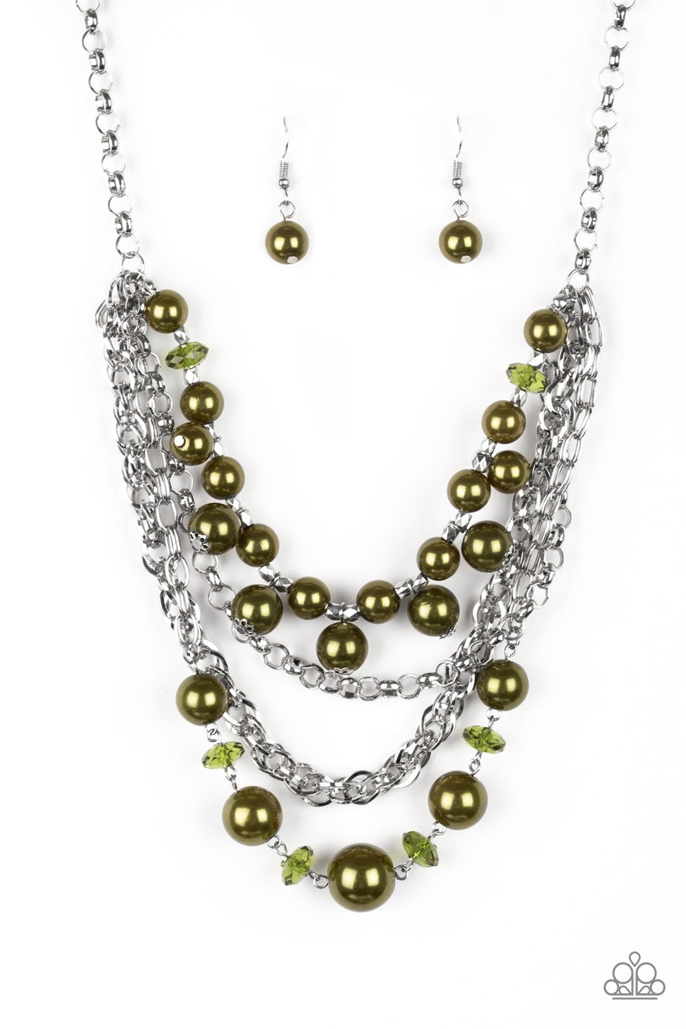 Paparazzi Rockin Rockette - Green Necklace