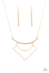 Paparazzi Egyptian Edge - Gold Necklace