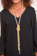 Load image into Gallery viewer, Paparazzi SCARFed for Attention - Gold
